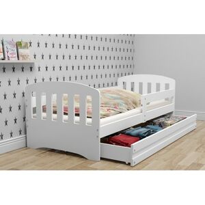 Detská posteľ CLASSIC 160x80 cm Bílá